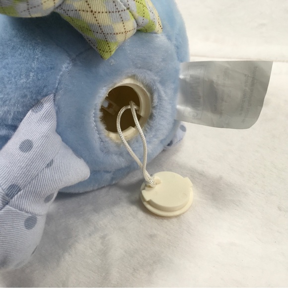 CoCaLo Bank My First Plush Bank Blue Puppy Doggie Bank With Attached Plug 11” - Picture 10 of 12